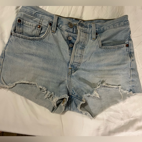501 Levi’s high rise shorts size 27 - Picture 1 of 6